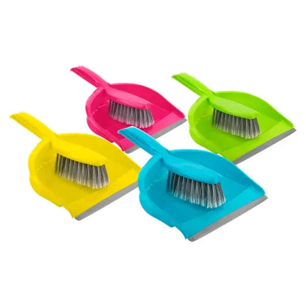 BETTINA LARGE DUSTPAN AND BRUSH SET ASSORTED COLOUR