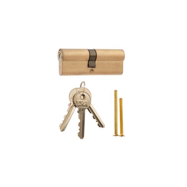 ERA EURO DOUBLE 6 PIN CYLINDER LOCK 35/50 BRASS BOX