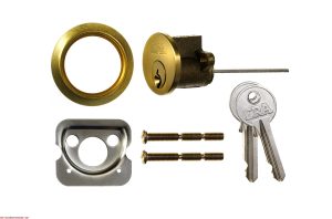 ERA REPLACEMET CYLINDER RIM LOCK WITH KEY - BRASS BOX