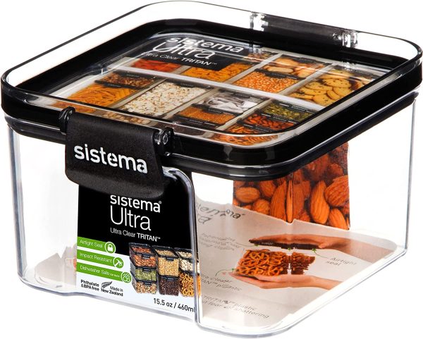 SISTEMA ULTRA AIRTIGHT FOOD STORAGE CONTAINER BOX 460ML