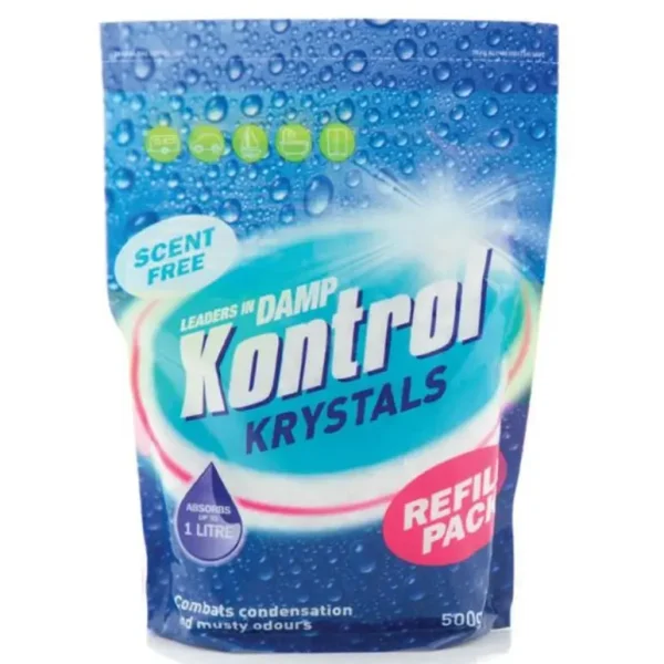 KONTROL KRYSTALS SCENT FREE DAMP REFILL CRYSTALS 500G