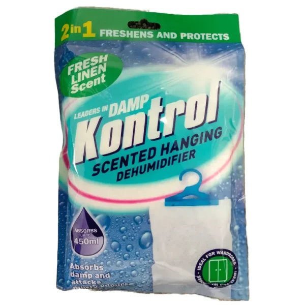 KONTROL HANGING SCENTED DEHUMIDIFER 210G - FRESH LINEN