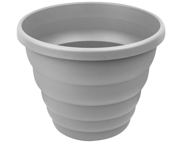 WHAM H346 BEEHIVE ROUND POT PLANTER 66CM CEMENT GREY