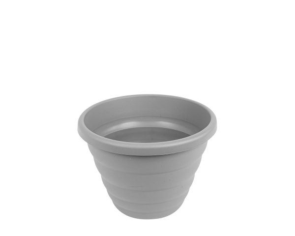 WHAM H340 BEEHIVE ROUND POT PLANTER 32CM CEMENT GREY