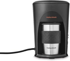 MORPHY RICHARDS COFFEE ON THE GO 2 MUG FILTER COFFEE MACHINE BLACK