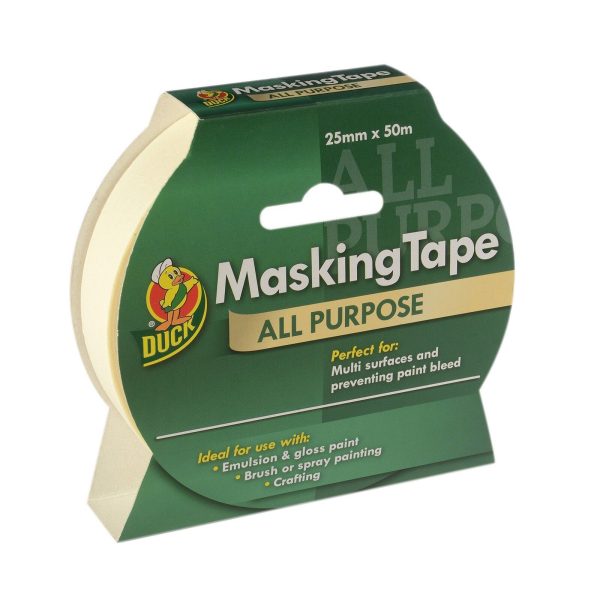 DUCK TAPE ALL PURPOSE MASKING TAPE 25MM X 50M