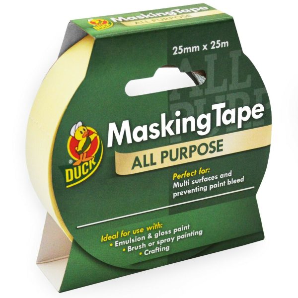 DUCK TAPE ALL PURPOSE MASKING TAPE 25MM X 25M