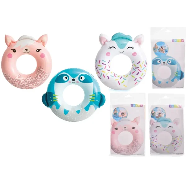 INTEX INFLATABLE CUTE ANIMAL SWIM RING 76CM