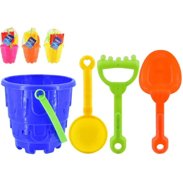 NALU ROUND CASTLE BEACH BUCKET SET 4PCS