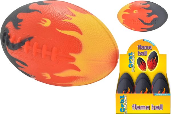 NALU FLAME DESIGN SOFT PLAY RUGBY BALL