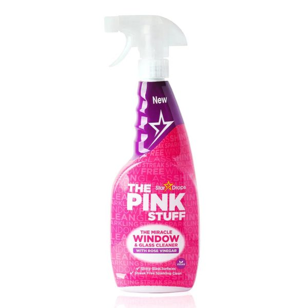 THE PINK STUFF WINDOW & GLASS CLEANER WITH ROSE VINEGAR 850ML