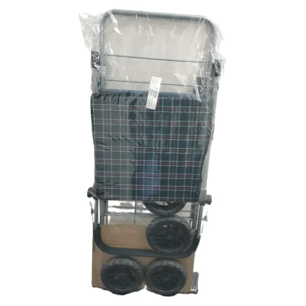 ASSORTED DESIGN / COLOUR 4 WHEEL SHOPPING TROLLEY