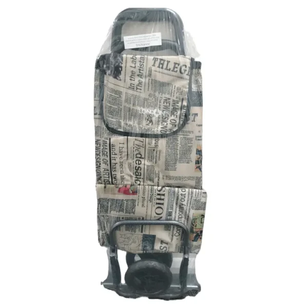 LONDONER ASSORTED DESIGN NEWSPAPER SHOPPING TROLLEY