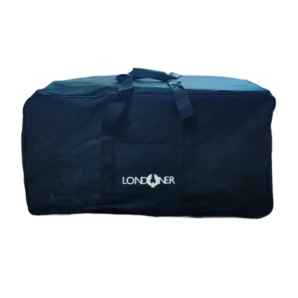 LONDONER BLACK LARGE TRAVEL DUFFEL BAGS ON WHEELS 78 X 40 X 42 CM