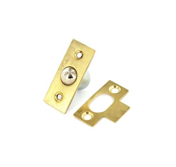 SECURIT BRASS PLATED BALES CATCH / ROLLER BALL DOOR LATCH 16MM