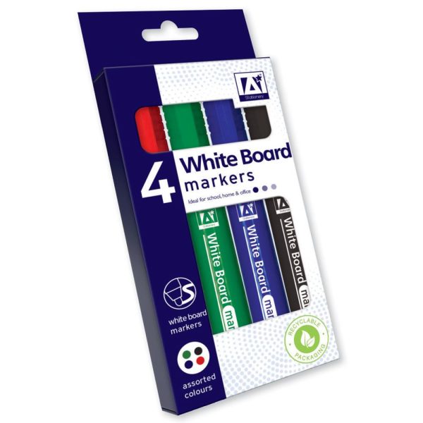 ANKER STATIONERY WHITE BOARD MARKERS PACK OF 4