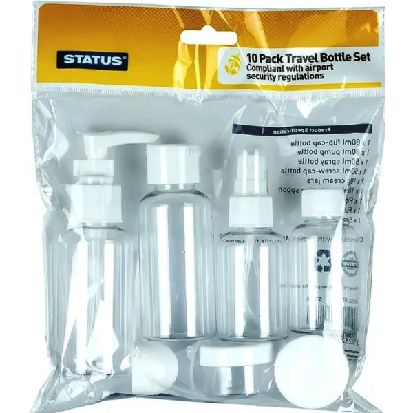 STATUS TAVEL BOTTLE SET 10/PCS