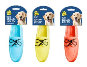 KINGDOM SOFT SQUEAKY SHOE TOY 19.5CM X 4CM X 7CM
