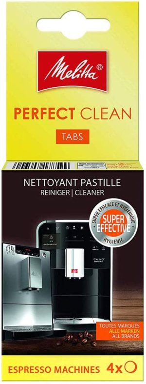MELITTA PERFECT CLEAN ESPRESSO MACHINES CLEANER TABS 1.8G PACK OF 4