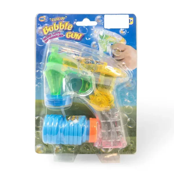 HGL LIGHT UP BUBBLE GUN TOY