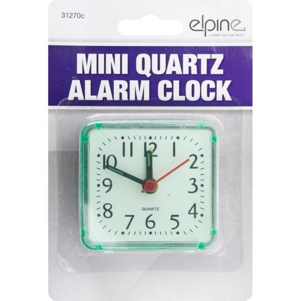 ELPINE MINI QUARTZ ALARM CLOCK