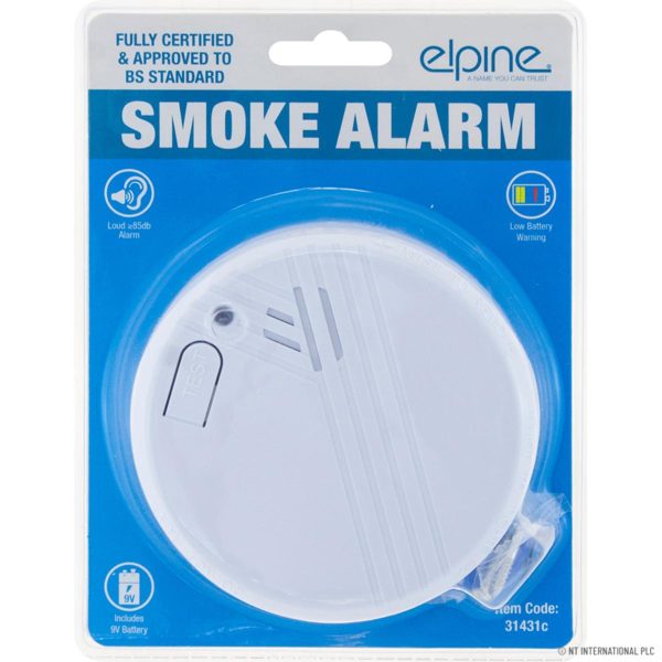 ELPINE 9V BATTERY OPERATED SMOKE ALARM