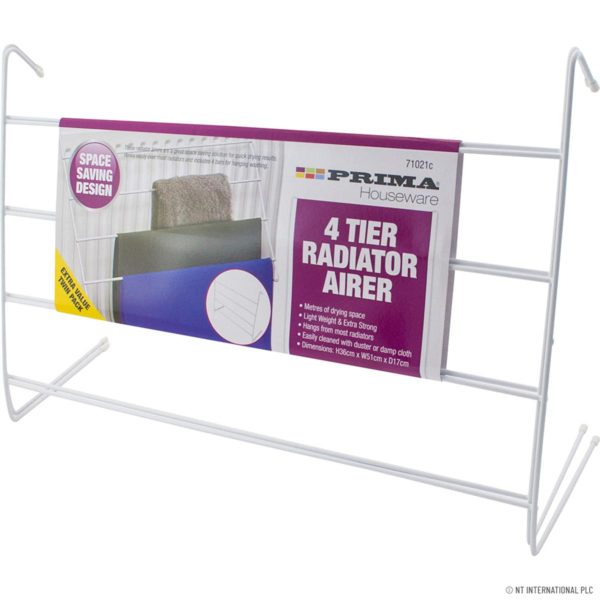 PRIMA 4 TIER RADIATOR CLOTHES DRYER / AIRER PACK OF 2