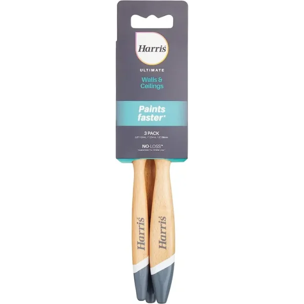 HARRIS ULTIMATE WALLS & CEILINGS NO LOSS PAINT BRUSH PACK OF 3