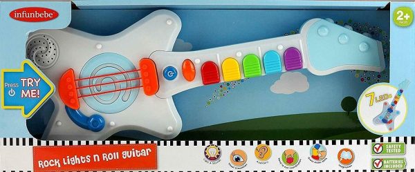 INFUNBEBE ROCK N ROLL LIGHT UP & SOUNDS GUITAR