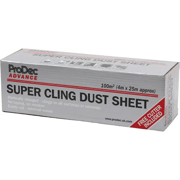 PRODEC ADVANCE SUPER CLING DUST SHEET 4M X 25M