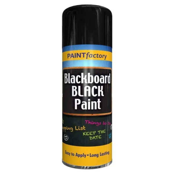 PAINT FACTORY BLACKBOARD SPRAY PAINT 400ML - BLACK