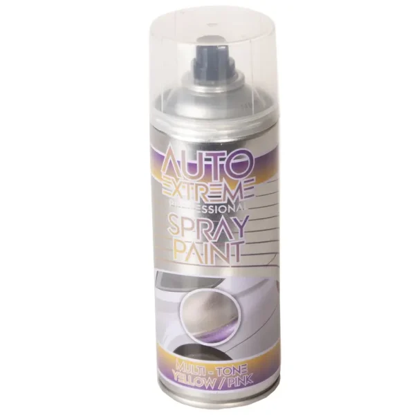 AUTO EXTREME 2 TONE SPRAY PAINT 400ML - YELLOW / PINK