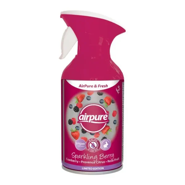 AIRPURE & FRESH AIR FRESHNER SPRAY 250ML - SPARKLING BERRY