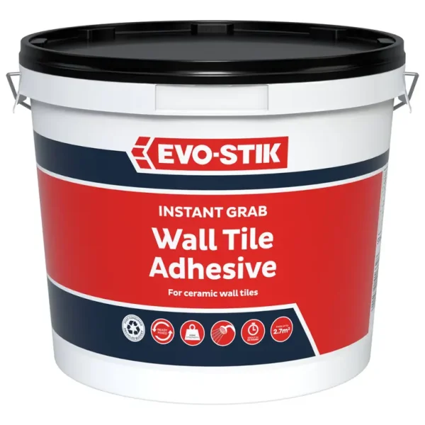 EVO-STIK INSTANT GRAB CERAMIC WALL TILE ADHESIVE 2.5L