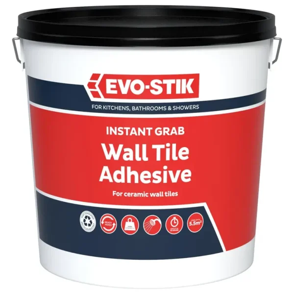 EVO-STIK INSTANT GRAB CERAMIC WALL TILE ADHESIVE 5L