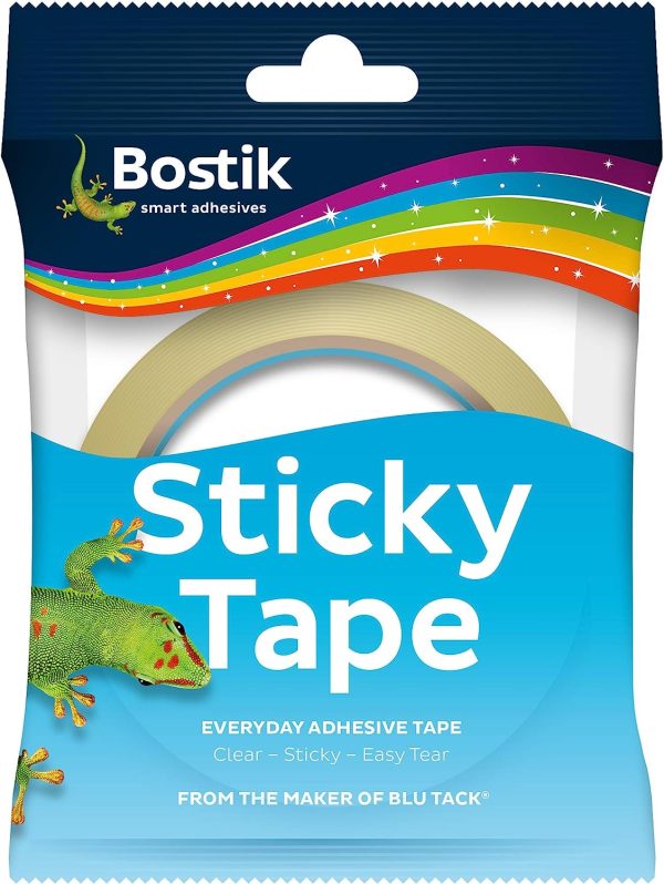 BOSTIK CLEAR STICKY TAPE EASY TEAR 24MM X 50M