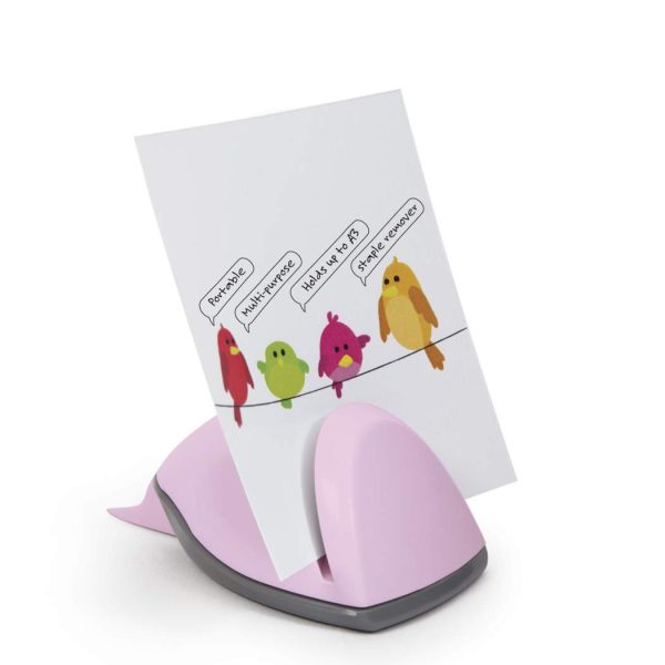 RAPESCO DOCUMENT HOLDER / STAPLE REMOVER - PINK