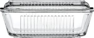 PASABAHCE FRIGO GLASS BUTTER DISH