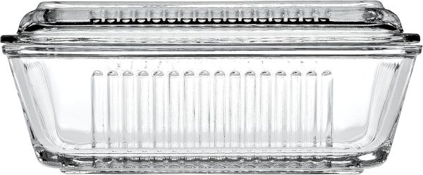 PASABAHCE FRIGO GLASS BUTTER DISH PACK OF 6