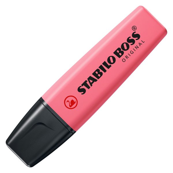 STABILO BOSS HIGHLIGHTER PASTEL CHERRY BLOSSOM PINK PACK OF 10