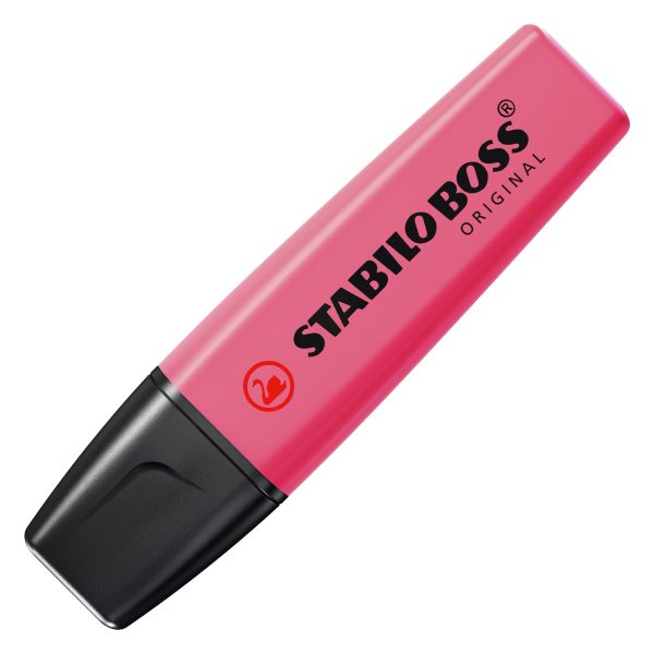 STABILO BOSS ORIGINAL HIGHLIGHTER PINK PACK OF 10