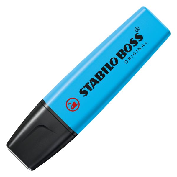 STABILO BOSS ORIGINAL HIGHLIGHTER BLUE PACK OF 10