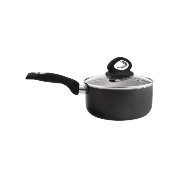 PENDEFORD DIAMOND RANGE 18CM BLACK NON STICK SAUCE PAN WITH LID