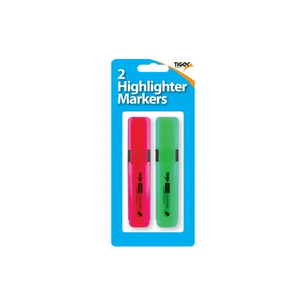 TIGER HIGHLIGHTER MARKERS PACK OF 2