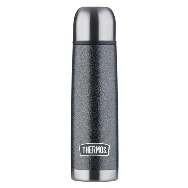 THERMOS THERMOCAFE STAINLESS STEEL HAMMERTONE VACUUM FLASK 1LTR