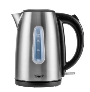 TOWER INFINITY BRUSHED STAINLESS STEEL JUG KETTLE 1.7 LTR