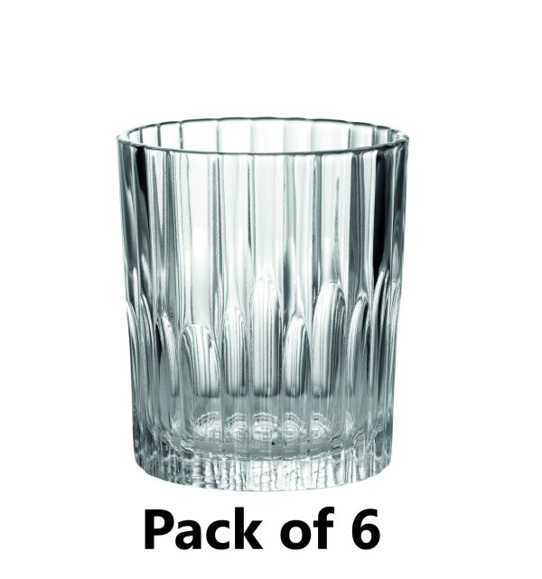 DURALEX MANHATTAN CLEAR GLASS TUMBLER 220ML PACK OF 6