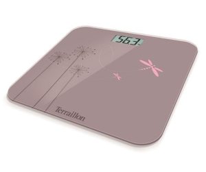TERRAILLON INOX STEEL TOUCH BATHROOM SCALE 180KG