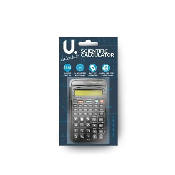 U SCIENTIFIC CALCULATOR WITH CASE