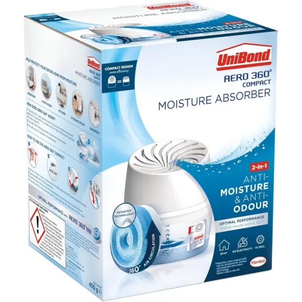 UNIBOND AERO 360 COMPACT MOISTURE ABSORBER 450GM